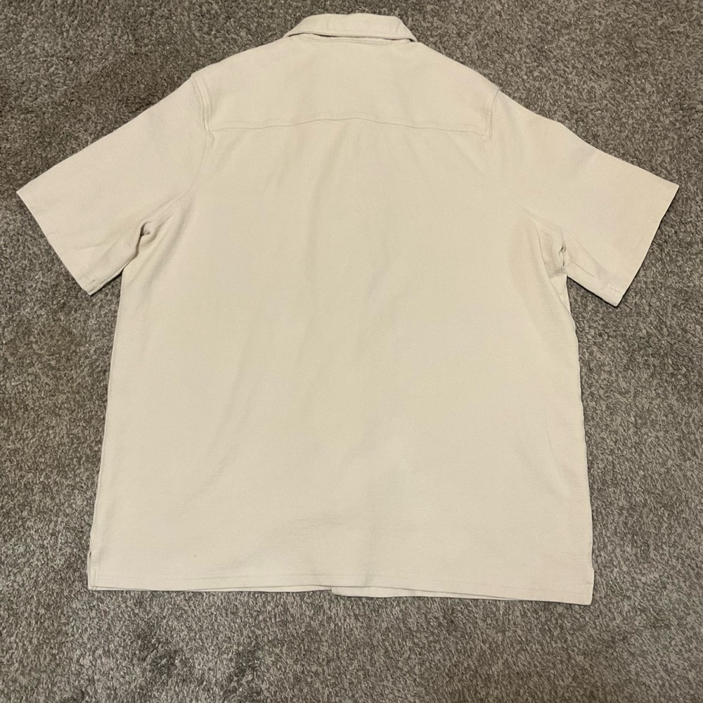 Goodfellow & Co Men's Cream Button Down Shirt 3XLT - Picture 2 of 6